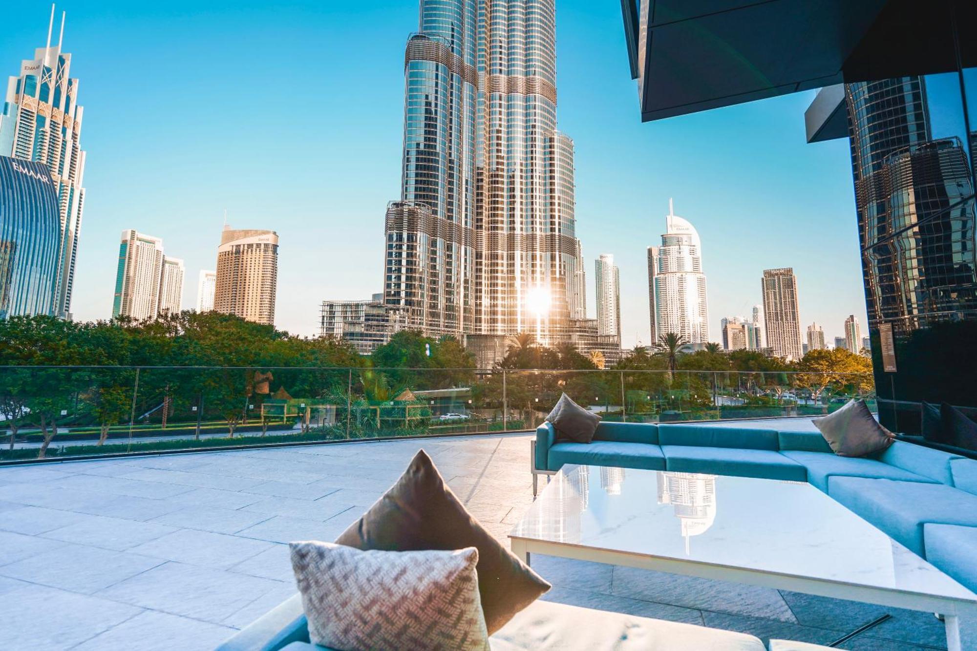 The Closest Building To Burj Khalifa With Fountain View In Address Opera Residence 두바이 외부 사진