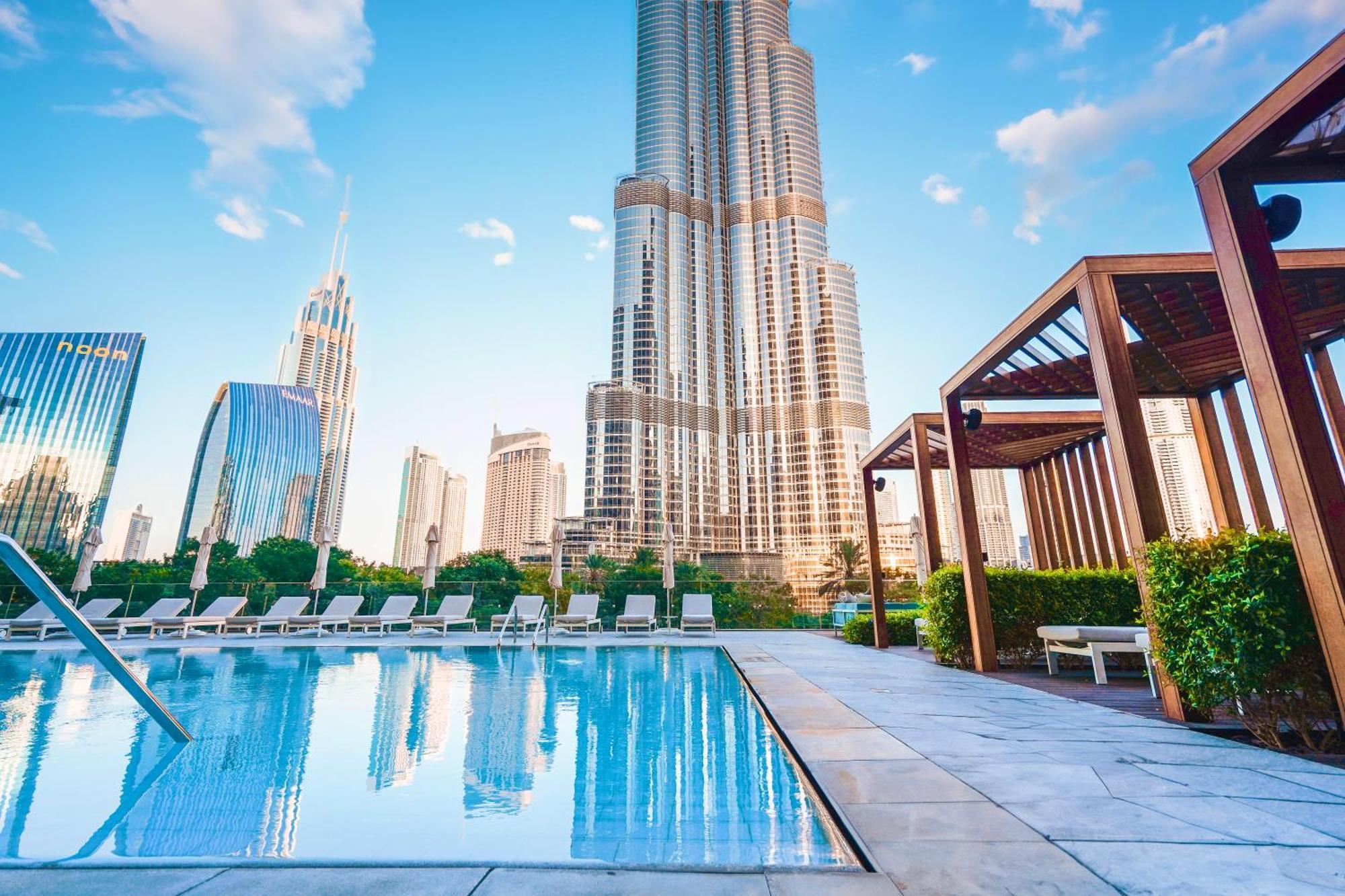 The Closest Building To Burj Khalifa With Fountain View In Address Opera Residence 두바이 외부 사진