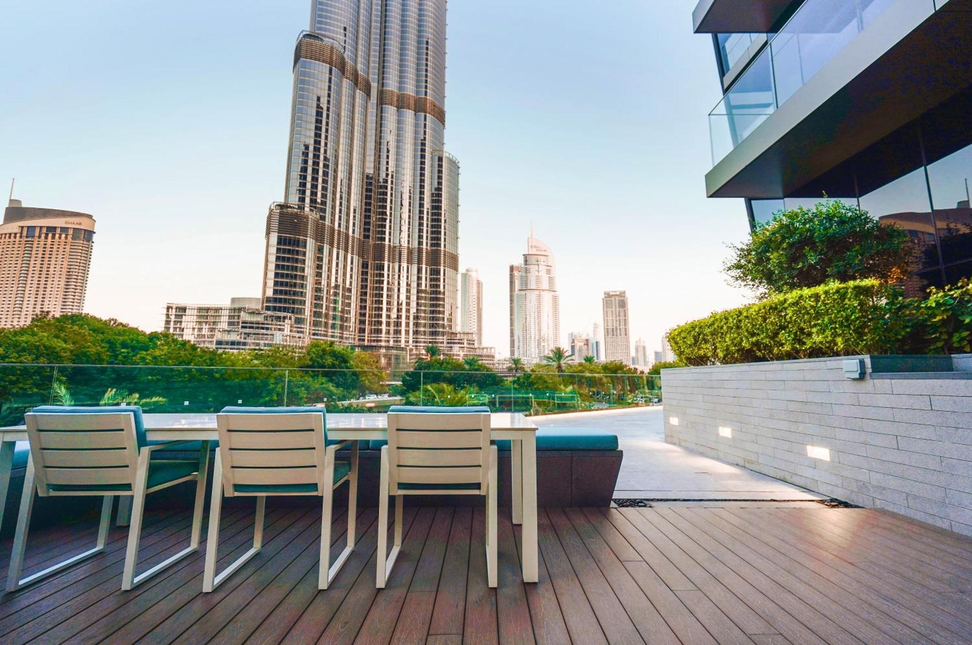 The Closest Building To Burj Khalifa With Fountain View In Address Opera Residence 두바이 외부 사진